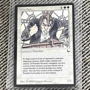 The Preacher – MTG The Dark 1994 – Near Mint / Excellent Condition